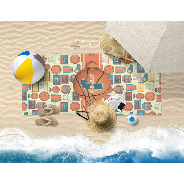 Basketball Beach Towel Lifestyle