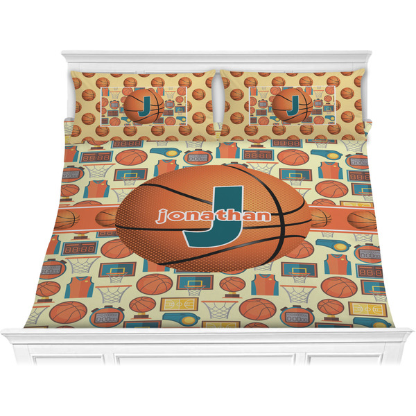 Custom Basketball Comforter Set - King (Personalized)