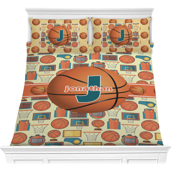 Custom Basketball Comforter Set - Full / Queen (Personalized)