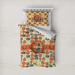 Basketball Duvet Cover Set - Twin (Personalized)