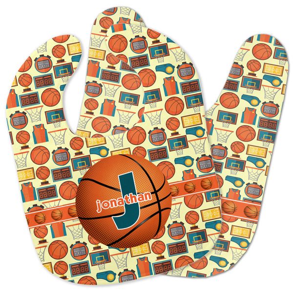 Custom Basketball Baby Bib w/ Name or Text