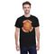 Basketball Black Crew T-Shirt on Model - Front