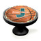Basketball Black Custom Cabinet Knob (Side)