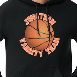 Basketball Hoodie - Black - Small (Personalized)