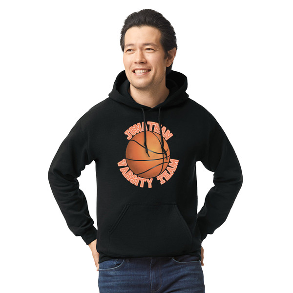Custom Basketball Hoodie - Black - Medium (Personalized)