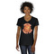 Basketball Women's V-Neck T-Shirt - Black (Personalized)