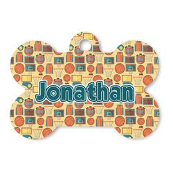 Basketball Bone Shaped Dog ID Tag (Personalized)