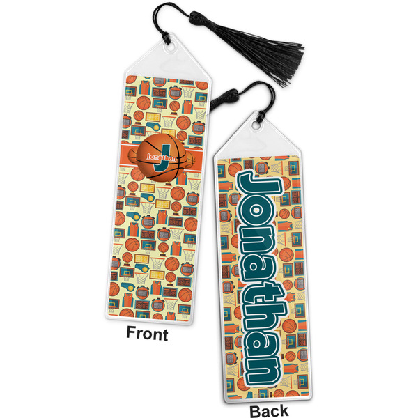 Basketball Bookmark with tassel - Front and Back