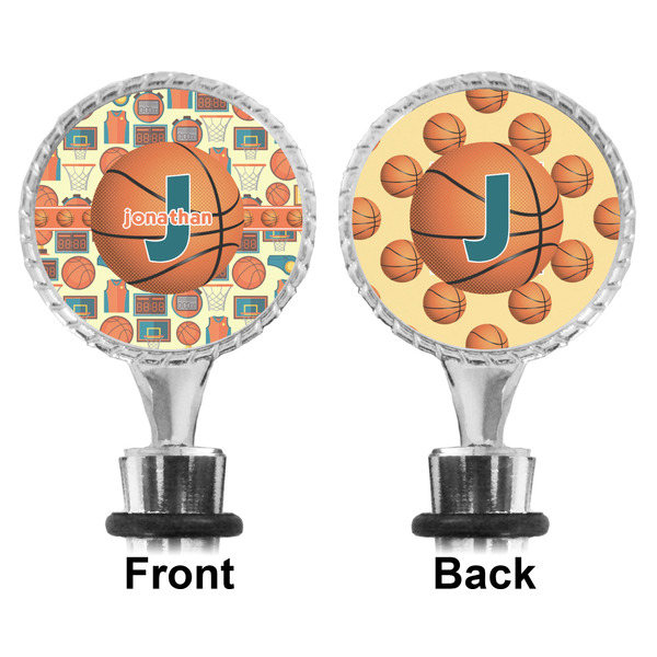 Basketball Bottle Stopper - Front and Back