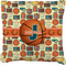 Basketball Burlap Pillow 18"