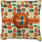 Basketball Burlap Pillow 22"