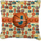 Basketball Burlap Pillow 24"