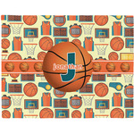 Basketball Woven Fabric Placemat - Twill w/ Name or Text