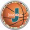 Basketball Cabinet Knob - Nickel - Front