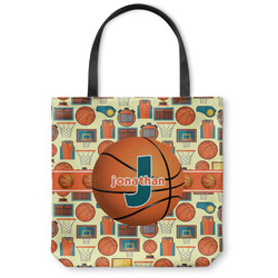 Basketball Canvas Tote Bag (Personalized)