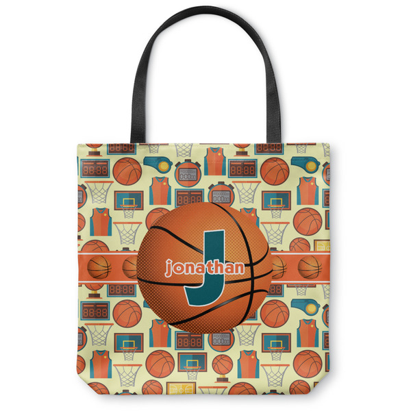 Custom Basketball Canvas Tote Bag - Small - 13"x13" (Personalized)