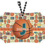 Basketball Rear View Mirror Ornament (Personalized)