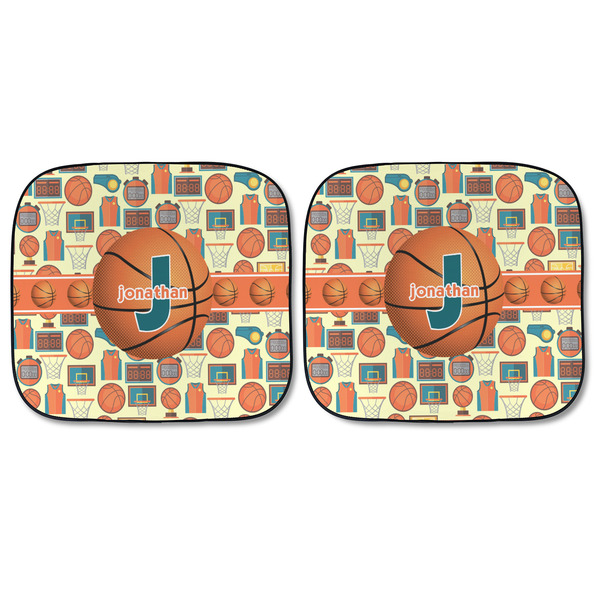 Basketball Car Sun Shades - FRONT