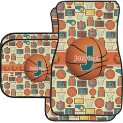 Basketball Car Floor Mats Set - 2 Front & 2 Back (Personalized)