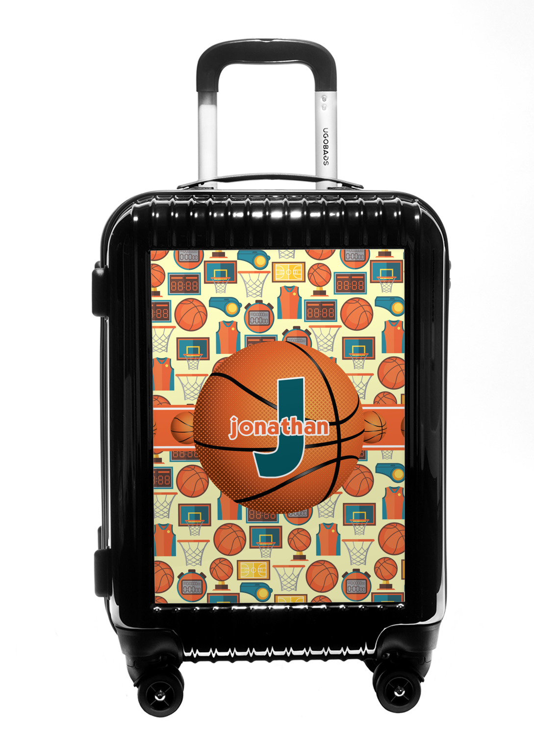 Basketball Carry On Hard Shell Suitcase (Personalized) YouCustomizeIt