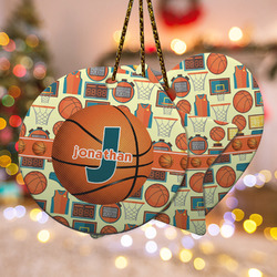 Basketball Ceramic Ornament w/ Name or Text