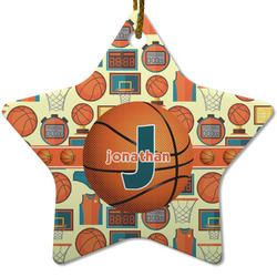 Basketball Star Ceramic Ornament w/ Name or Text