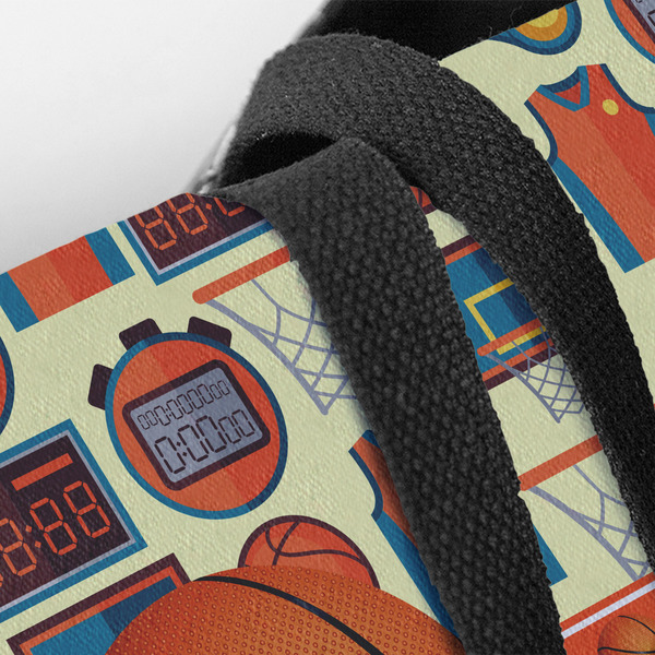 Basketball Closeup of Tote w/Black Handles