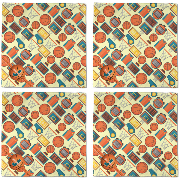 Basketball Cloth Napkins - Personalized Dinner (APPROVAL) Set of 4