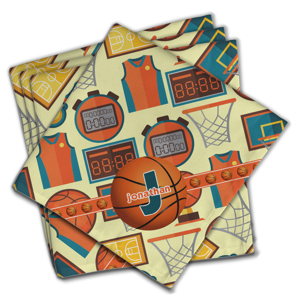 Custom Basketball Cloth Napkins (Set of 4) (Personalized)