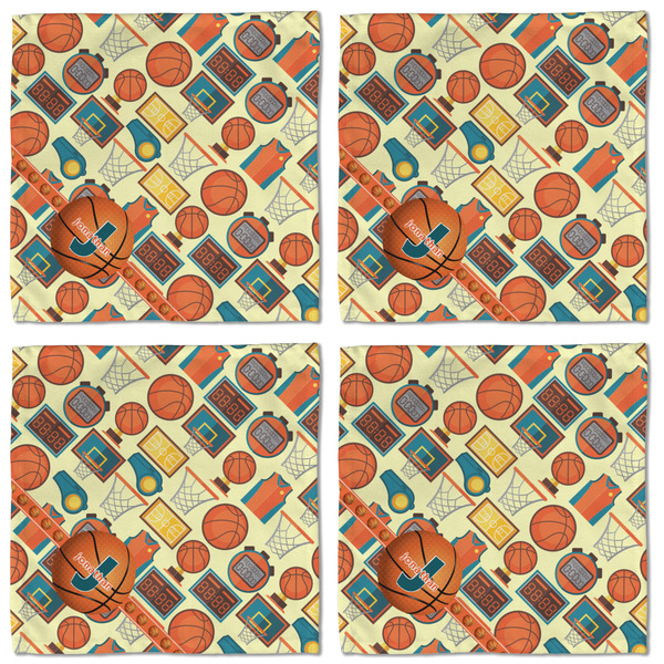 Basketball Cloth Napkins - Personalized Lunch (APPROVAL) Set of 4