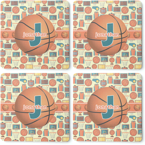 Basketball Coaster Rubber Back - Apvl