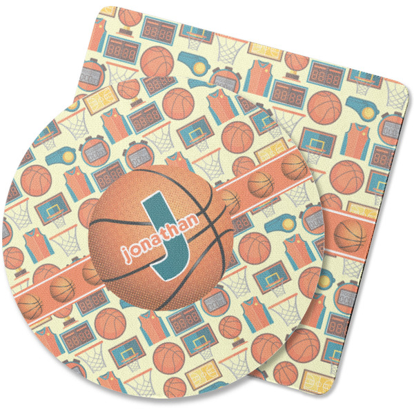 Custom Basketball Rubber Backed Coaster (Personalized)
