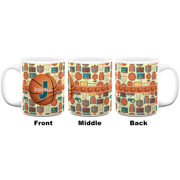 Basketball Coffee Mug - 11 oz - White APPROVAL