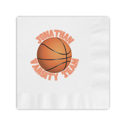 Basketball Coined Cocktail Napkins (Personalized)