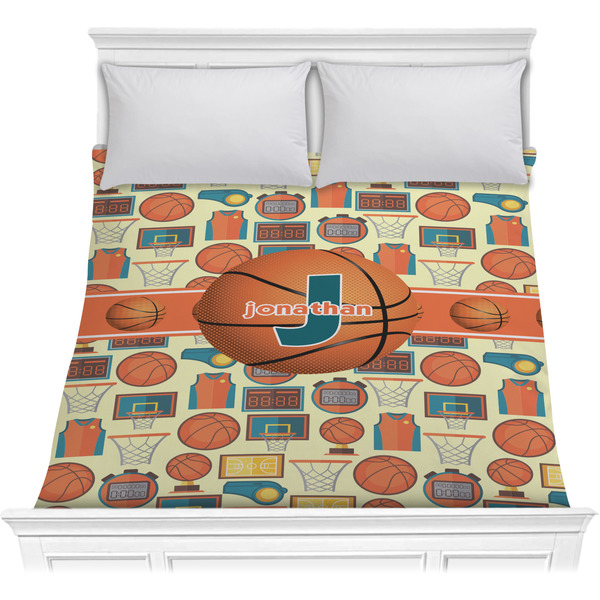 Custom Basketball Comforter - Full / Queen (Personalized)