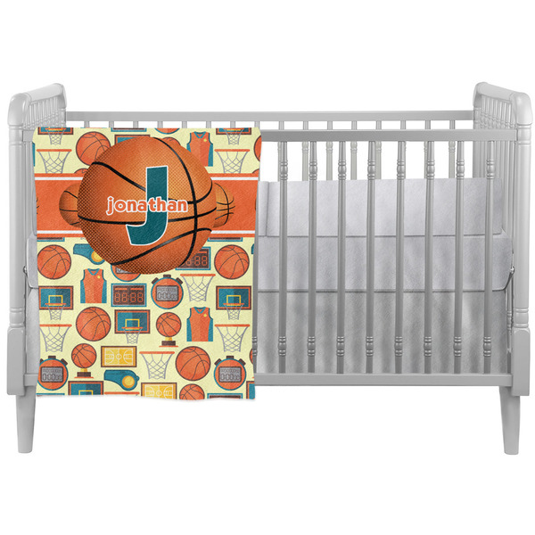 Custom Basketball Crib Comforter / Quilt (Personalized)