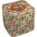Basketball Cube Pouf Ottoman - 13" w/ Name or Text