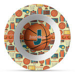 Basketball Plastic Bowl - Microwave Safe - Composite Polymer (Personalized)