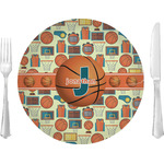 Basketball 10" Glass Lunch / Dinner Plates - Single or Set (Personalized)