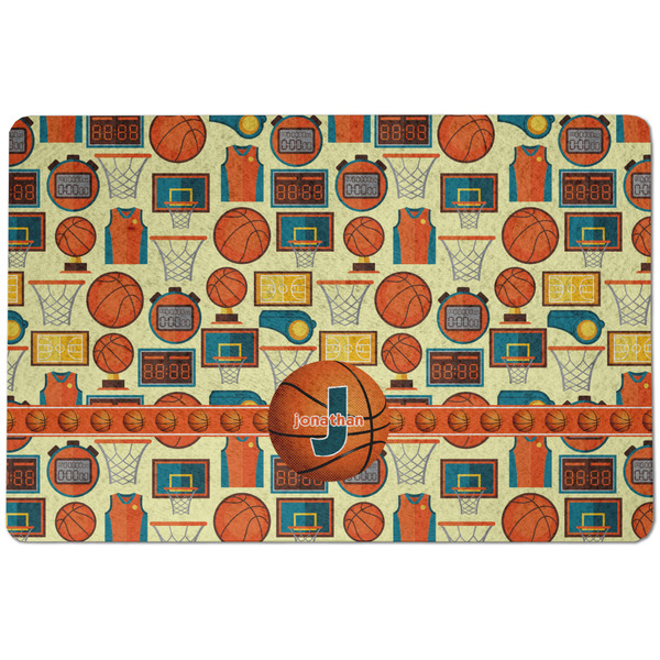 Custom Basketball Dog Food Mat w/ Name or Text