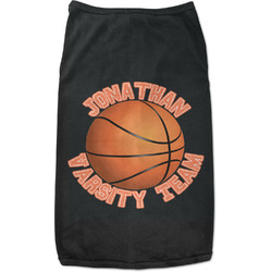 Basketball Black Pet Shirt (Personalized)