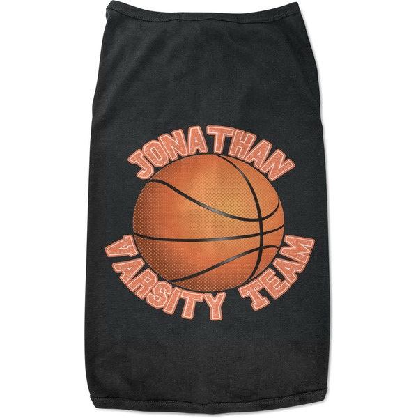 Custom Basketball Black Pet Shirt - 2XL (Personalized)