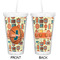 Basketball Double Wall Tumbler with Straw - Approval