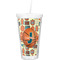Basketball Double Wall Tumbler with Straw (Personalized)