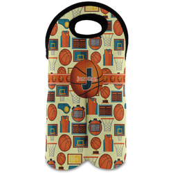 Basketball Wine Tote Bag (2 Bottles) (Personalized)