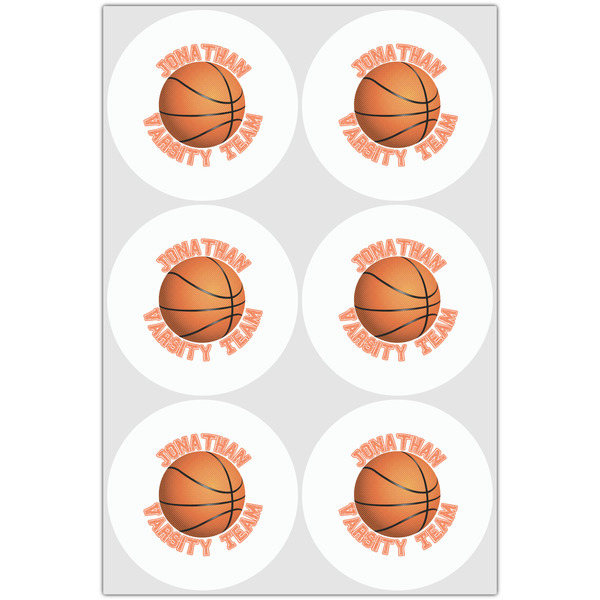 Basketball Drink Topper - XLarge - Set of 6
