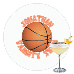 Basketball Printed Drink Topper - 3.5" (Personalized)