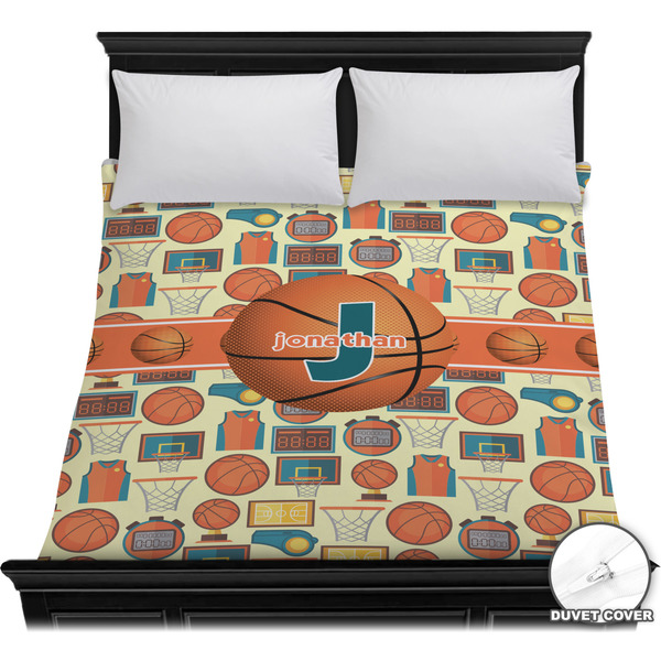 Custom Basketball Duvet Cover - Full / Queen (Personalized)