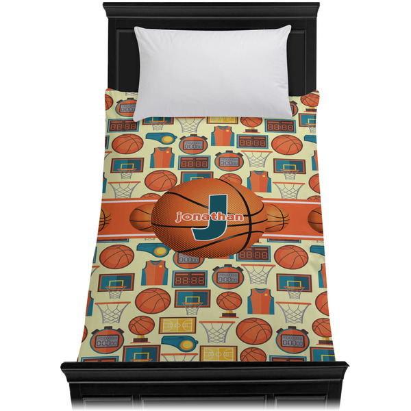 Basketball Duvet Cover - Twin - On Bed - No Prop