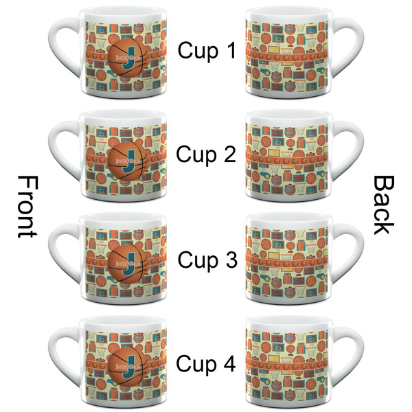 Basketball Espresso Cup - 6oz (Double Shot Set of 4) APPROVAL